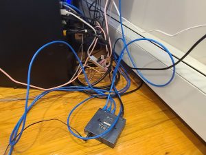 Tangled cables in pc