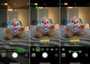 Night mode setting in the iPhone 12